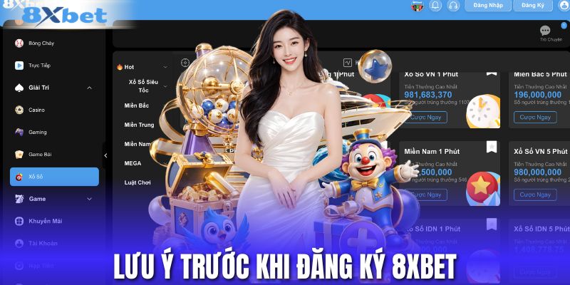 Lưu ý trước khi đăng ký 8xbet