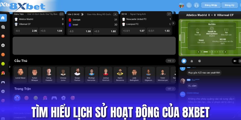 Tìm hiểu lịch sử hoạt động của 8xbet